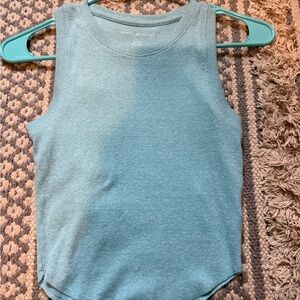 American Eagle Outfitters Teal Ribbed Tank
